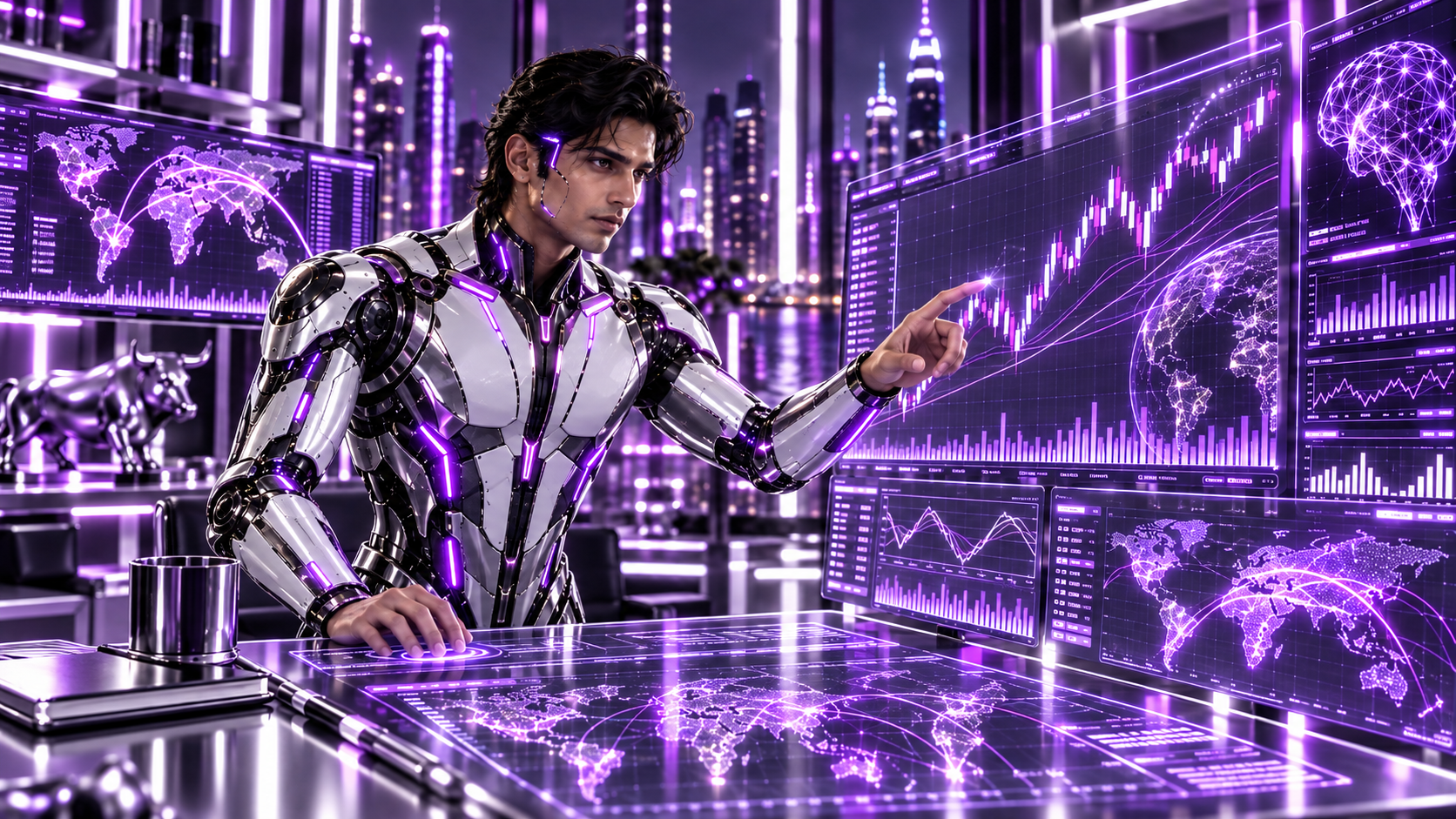 AI Trading Trends — trend and momentum automation visual.