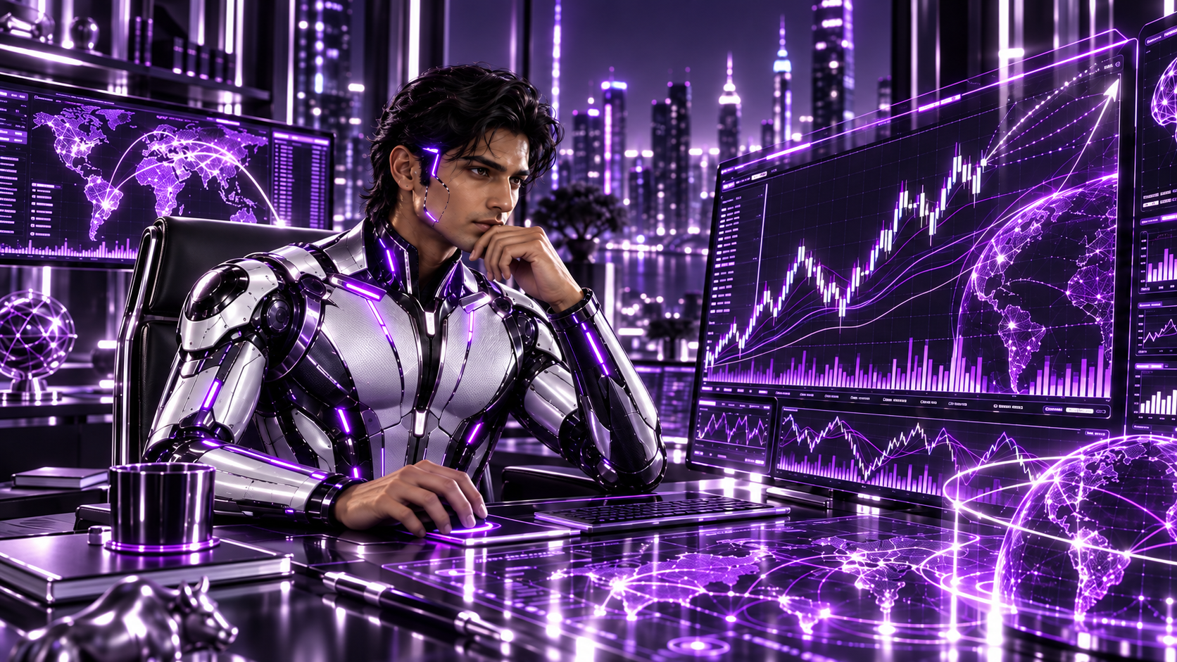 AI Trading Trends — trend and momentum automation visual.