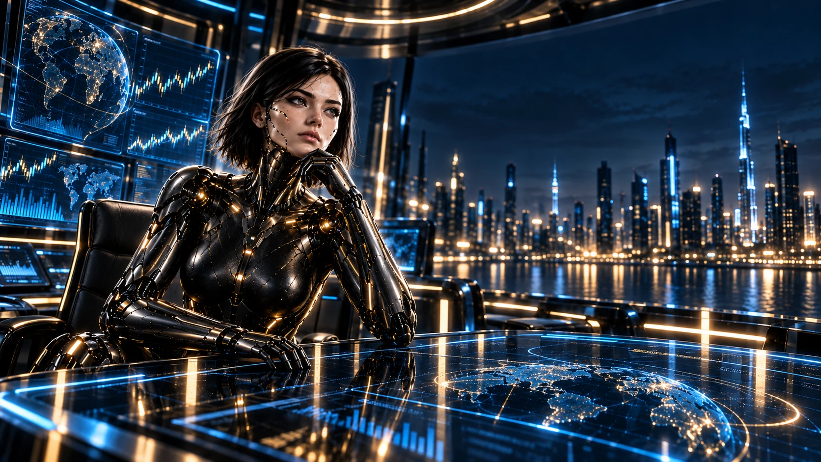 Alita Pro Battle Cyborg — advanced AI trading analyst artwork.