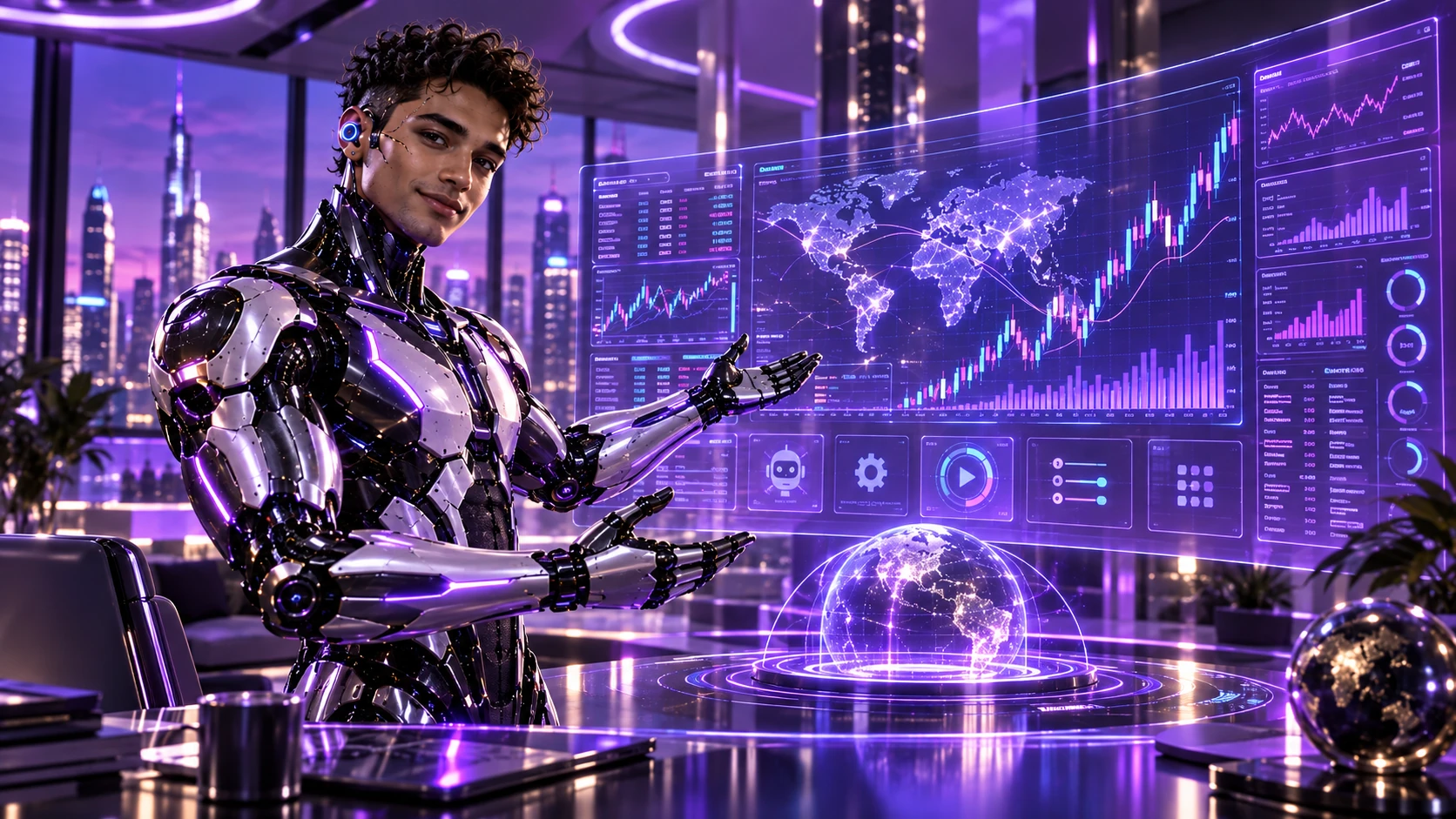 EA AutoBot — multi-market MetaTrader automation visual.